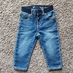 VGUC Baby GAP My First Easy Slim Dark Wash Jeans Size 18-24 Months
